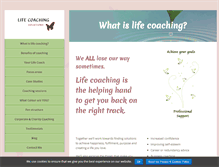 Tablet Screenshot of lifecoachingsolutions.co.uk